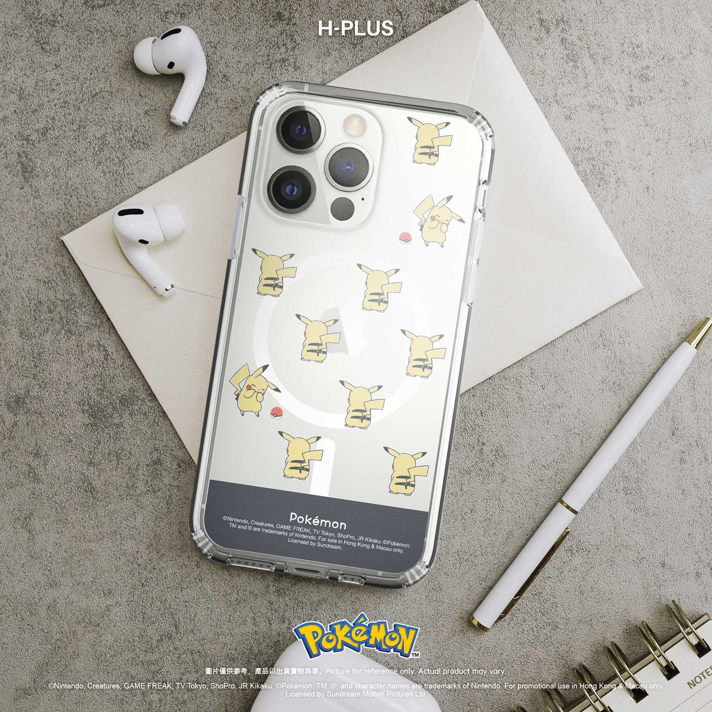 Pokémon - Pikachu Pattern Magsafe 手機殼 (iPhone 15 Pro/15 Pro Max)