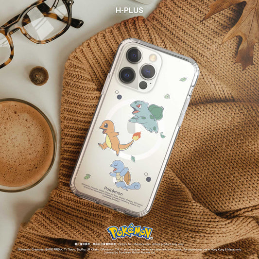 Pokémon - 妙蛙種子, 小火龍, 傑尼龜 Magsafe 手機殼 (iPhone 15 Pro/15 Pro Max)