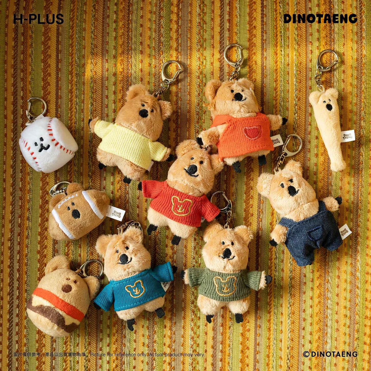 DINOTAENG 造型鑰匙圈 (Quokka 棒球棍)