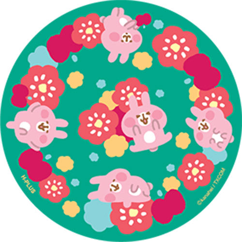 P助與粉紅兔兔 • 第2彈 • 藻土吸水杯墊 • 花與蘋果