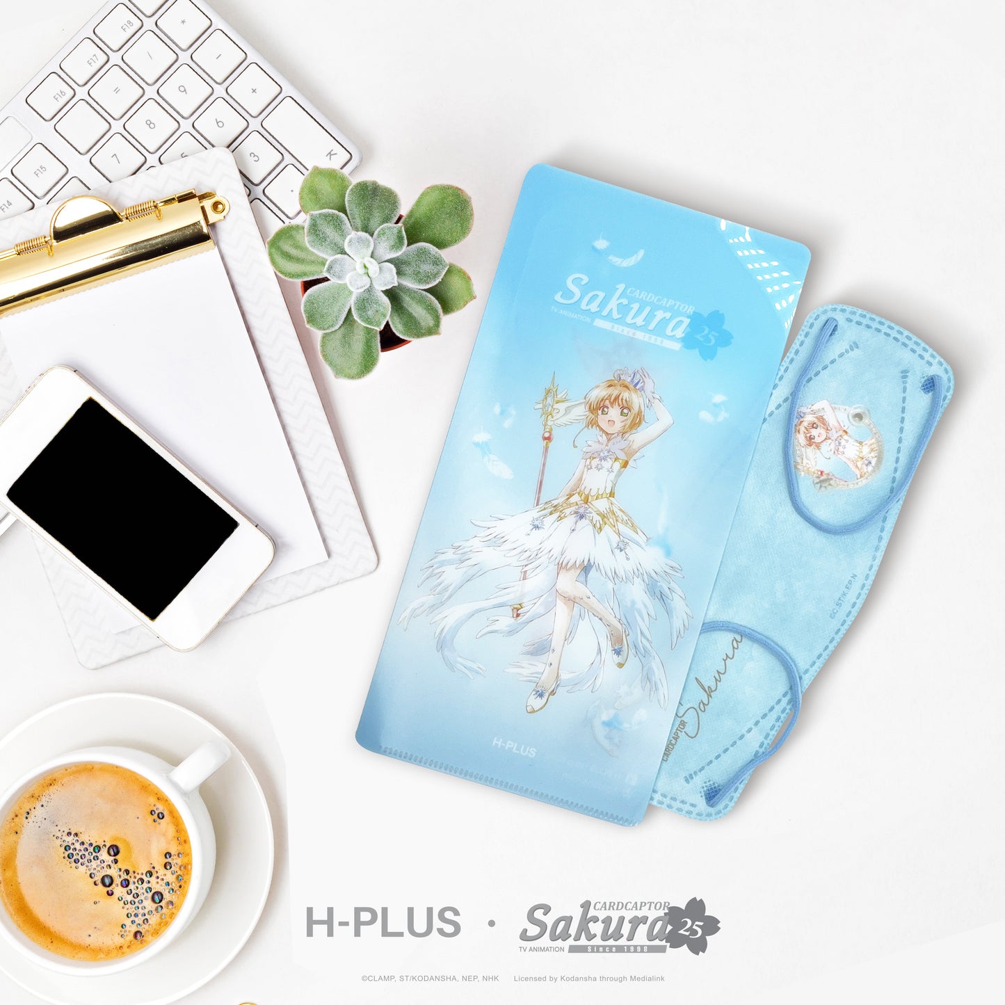 百變小櫻系列 • 多功能口罩夾 • Battle Costume – Feather (Blue)