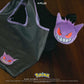 Pokémon - 耿鬼 刺繡購物袋(中) 連造型毛絨小袋