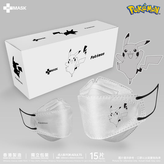 Pokémon 3D 第一彈！Simple Art Pikachu (白色底)(3D成人15片獨立包裝)